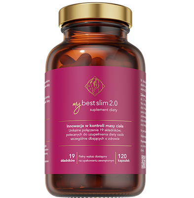 MyBestPharm MyBestSlim 2.0 metabolizm, spalanie tłuszczów, kontrola łaknienia 120 kapsułek