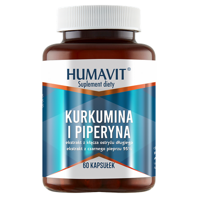 Humavit Suplement diety kurkumina i piperyna 60 kapsułek