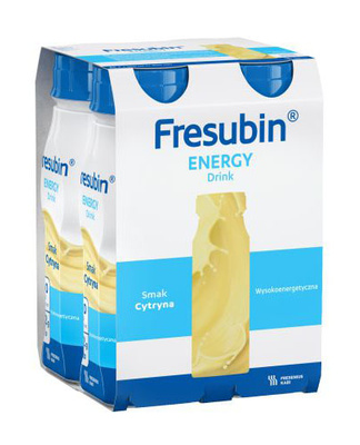Fresubin® Energy Drink, smak cytrynowy, ZESTAW 16 x 200 ml.  Żywność specjalnego przeznaczenia medycznego. Dieta na Start