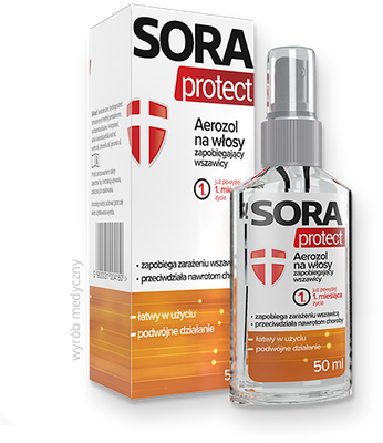 Sora Protect areozol na włosy na wszy 50ml 