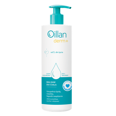 Oillan Derm+ Balsam do ciała NAWILŻA, ŁAGODZI 400 ml