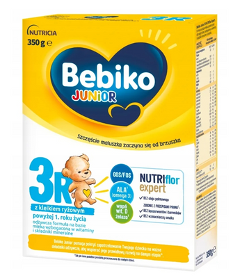 Bebiko Junior 3R Mleko modyfikowane proszek powyżej 1 roku życia ZESTAW 5 x 350 g