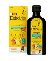 EstroVita kids suplement pomarańcza-banan OMEGA 3-6-9 150 ml