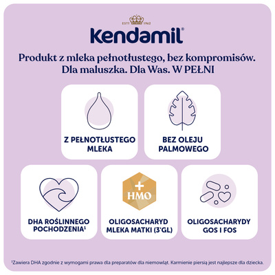 Kendamil Premium Box 3 od 1 roku życia 600 g + PRÓBKA PIELUCHY MOOMIN GRATIS!