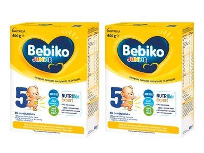 Bebiko Junior 5 Odżywcza formuła na bazie mleka dla przedszkolaka 2x600 g