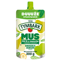 Tymbark Mus 100 % z owoców różne smaki duże opakowania ZESTAW 6 x 200 g