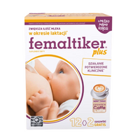 Femaltiker Plus wspomaganie LAKTACJI karmienie smak CAFFE LATTE ZESTAW 2 x 14 saszetek 