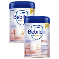 Bebilon PROfutura DUOBIOTIK 4 odżywcza formuła na bazie mleka po 2. roku życia ZESTAW 2 x 800 g