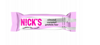 NICK'S baton proteinowy w czekoladzie mlecznej z migdałami i karmelem bez cukru 50 g