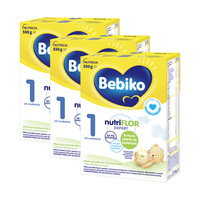 BEBIKO NUTRIflor Expert 1 mleko początkowe dla niemowląt od urodzenia ZESTAW 3 x 550 g