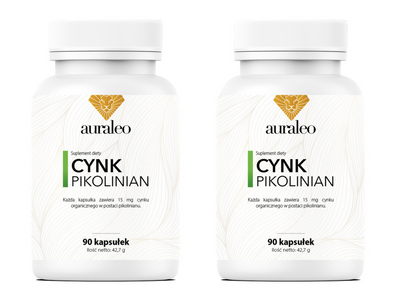 CYNK PIKOLINIAN Organiczny CHELATOWANY 15 mg dobrze przyswajalny ZESTAW 2 x 90 kapsułek