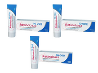 Retinobaza 10 000 ultralekka formuła z witaminą A do twarzy i ciała ZESTAW 3 x 30 g
