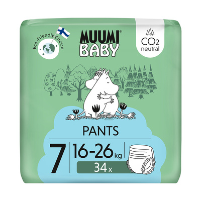 Muumi Baby Pants EKO PIELUCHOMAJTKI 7XL 16-26 kg 34 sztuki