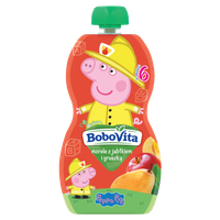 BoboVita Peppa Pig Mus morele z jabłkiem i gruszką po 6 miesiącu 100 g