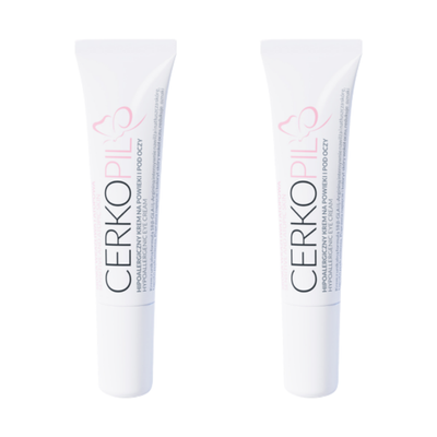CERKOPIL hipoalergiczny krem na powieki i pod oczy ZESTAW 2 x 15 ml