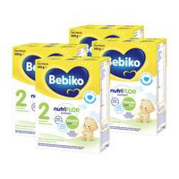 BEBIKO NUTRIflor Expert 2 mleko następne dla niemowląt, powyżej 6. m-ca życia ZESTAW 4 x 550 g