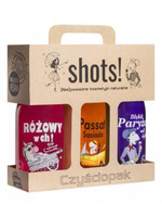 LaQ SHOTS! Czyściopak unisex żele pod prysznic 3x500ml