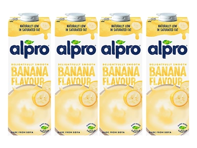 Alpro roślinny napój bananowy ZESTAW 4 x 1 L
