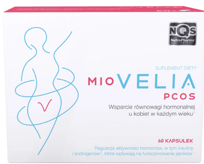 Miovelia PCOS dla kobiet HORMONY mio inozytole ZESTAW 2 x 60 kapsułek
