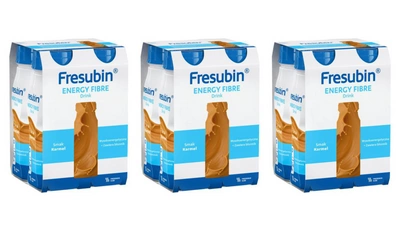 Fresubin® Energy Fibre Drink, smak karmelowy, 12 x 200 ml. Żywność specjalnego przeznaczenia medycznego. Bogata w błonnik.