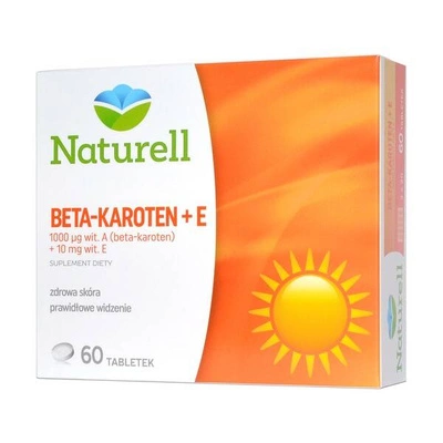 Naturell Beta-karoten + witamina E 60tab
