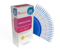  HYDREX test owulacyjny płodność LH duże opakowanie 25 sztuk