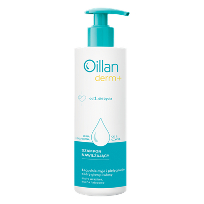 Oillan Derm+ Szampon nawilżający MYJE, PIELĘGNUJE 180 ml