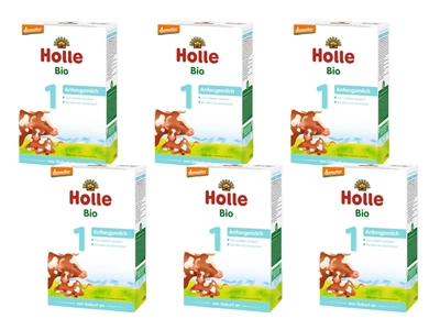 Holle mleko początkowe 1 BIO dla niemowląt od urodzenia ZESTAW 6 x 400 g