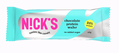 NICK'S wafelek proteinowy w czekoladzie mlecznej bez cukru 40 g