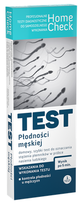 Home Check Test na płodność dla mężczyzn 1szt