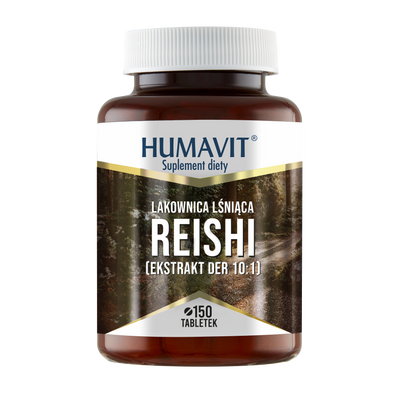 HUMAVIT REISHI Lakownica Lśniąca + Drożdże piwowarskie 150 tabletek