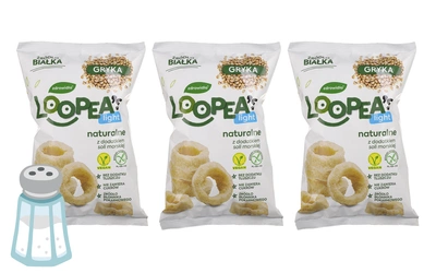 Loopea's chrupki z gryki z dodatkiem soli morskiej ZESTAW 3 x 42 g