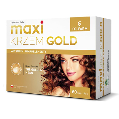Maxi Krzem Gold WŁOSY, SKÓRA PAZNOKCIE 60 kapsułek