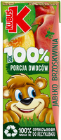 Kubuś sok z jabłek i brzoskwiń 100% z zagęszczonych owoców 200 ml KRÓTKA DATA