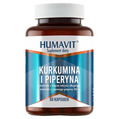 Humavit Suplement diety kurkumina i piperyna 60 kapsułek