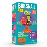 BOB SNAIL Play Music Fest przekąska owocowa z zabawką 20 g