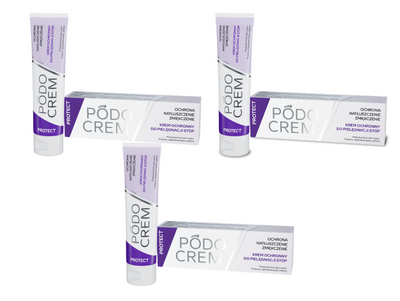Podocrem Protect krem do pielęgnacji stóp ZESTAW 3 x 30 g
