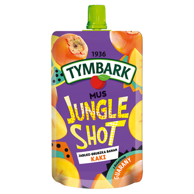 Tymbark Jungle Shot Mus jabłko gruszka banan kaki 200 g