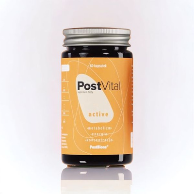 PostVital postbiotyk active metabolizm energia żeń szeń 60 kapsułek