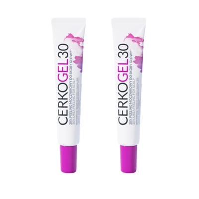 Cerkogel 30, 30% peeling mocznikowy do skóry głowy ZESTAW 2 x 50 g