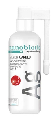 Nanobiotic Med Silver Gardło spray 30 ml na infekcje gardła