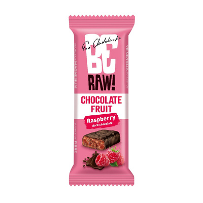 Be Raw! Baton proteinowy energy o smaku malinowym z gorzką czekoladą 40 g
