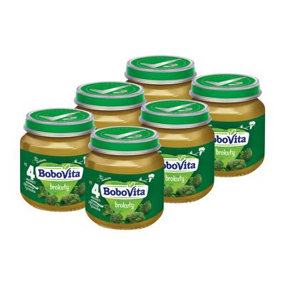 BoboVita Brokuły po 4 miesiącu ZESTAW 6 x 125 g