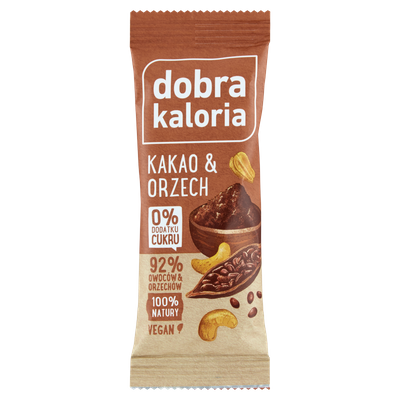 Dobra Kaloria baton owocowy kakao, orzech 35g