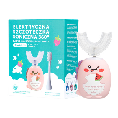 Simed szczoteczka soniczna dla dzieci różowa 360 3 Tryby LED 1 sztuka
