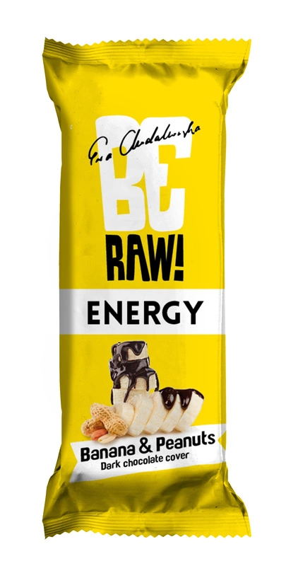 BeRAW Baton owocowy Energy banan i orzeszki - 40g