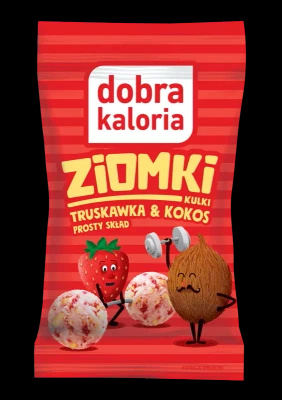 Dobra Kaloria kulki Ziomki truskawka-kokos 24g