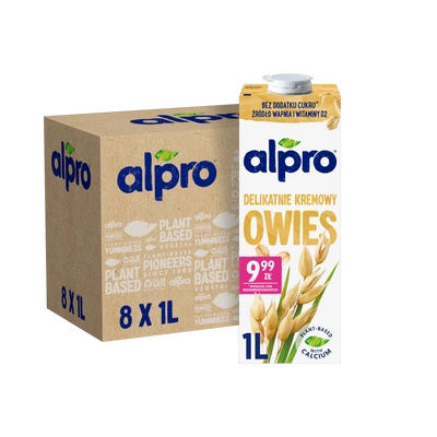 Alpro Napój owsiany oryginalny 8x1L