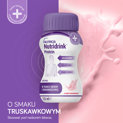 Nutridrink Protein o smaku truskawkowym 4 x 125 ml