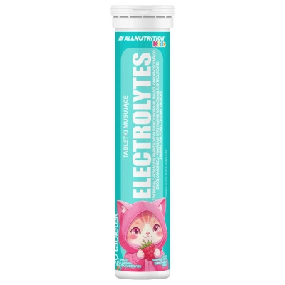 Allnutrition KIDS elektrolity dla dzieci malina - truskawka 20 tabletek musujących